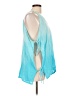 Rip Curl Teal Sleeveless Blouse Size L - photo 4
