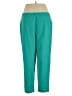 Teddi Solid Teal Casual Pants Size 14 - photo 2