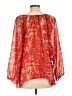 Willi Smith 100% Polyester Red 3/4 Sleeve Blouse Size L - photo 2