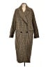 Zara Houndstooth Brown Coat Size L - photo 1