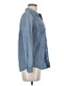Old Navy 100% Cotton Polka Dots Blue Long Sleeve Button-Down Shirt Size M - photo 4