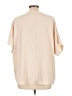 Entro 100% Polyester Ivory Short Sleeve Blouse Size L - photo 2