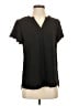 Maurices 100% Polyester Black Short Sleeve Blouse Size S - photo 1