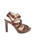 Coach 100% Leather Brown Sandals Size 9 - photo 1