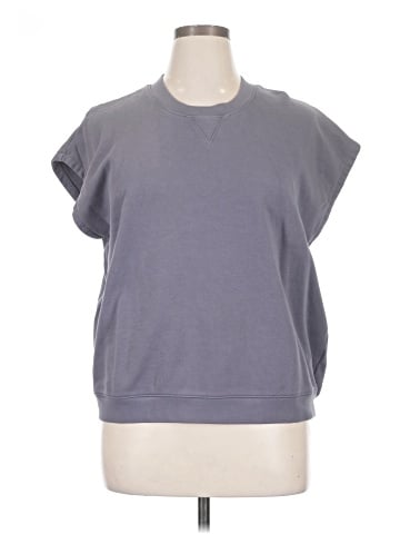 Madewell (Re)sourced Cotton Short-Sleeve Relaxed Sweatshirt (view 1)