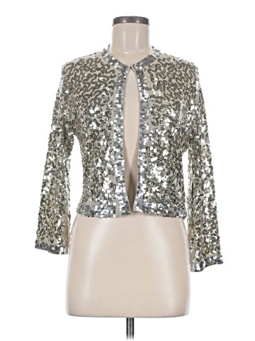 Gold Hawk 3/4 Sleeve Silk Top (view 1)