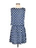 Robert Louis Polka Dots Blue Casual Dress Size M - photo 2