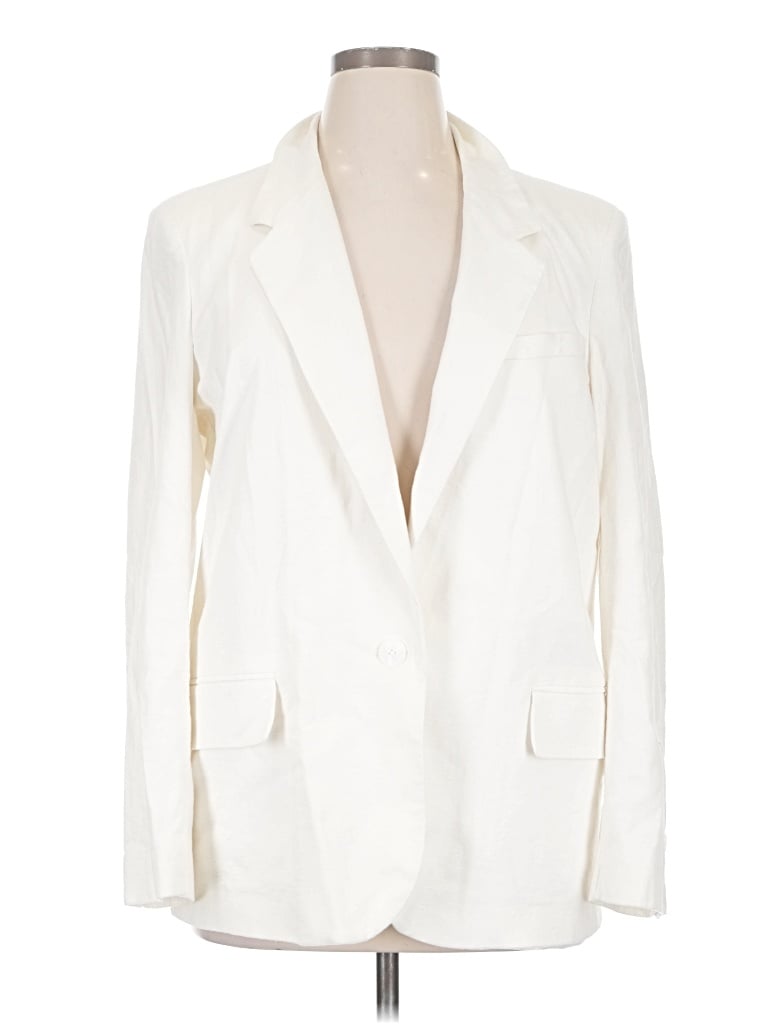 Pre-owned Open Edit Blazer Jacket In Ivory