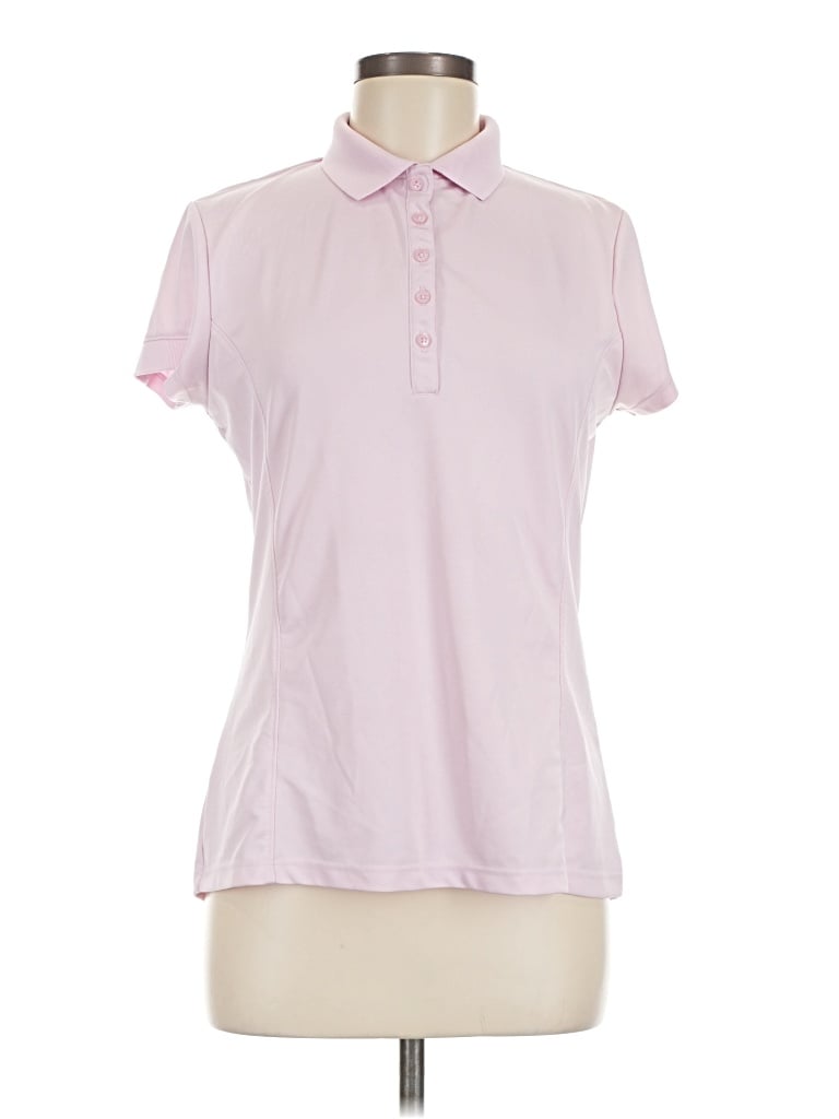 Pre-owned Callaway Short Sleeve Blouse In Pink