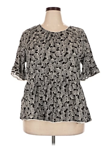 Ellos Short Sleeve Blouse (view 1)