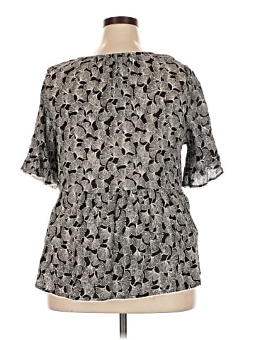 Ellos Short Sleeve Blouse (view 2)