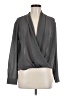Elodie 100% Polyester Gray Long Sleeve Blouse Size M - photo 1