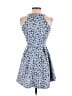 Copper Key Print Blue Cocktail Dress Size XS - photo 2