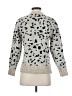 Aqua Animal Print Silver Pullover Sweater Size S - photo 2