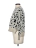 Aqua Animal Print Silver Pullover Sweater Size S - photo 5