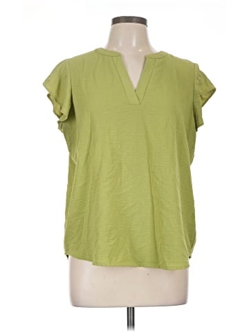 Adrianna Papell Short Sleeve Blouse (view 1)