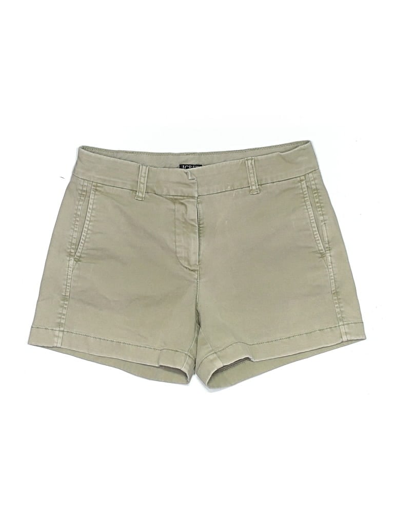 Pre-owned Jcrew Khaki Shorts In Tan