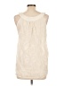Hem & Thread 100% Polyester Ivory Sleeveless Blouse Size L - photo 2