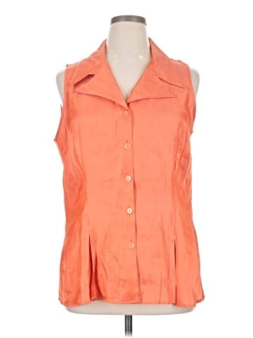 Ashley Stewart Sleeveless Button-Down Shirt (view 1)