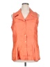 Ashley Stewart Orange Sleeveless Button-Down Shirt Size 16 - photo 1