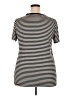 Torrid Stripes Black Short Sleeve T-Shirt Size 2X Plus (2) - photo 2