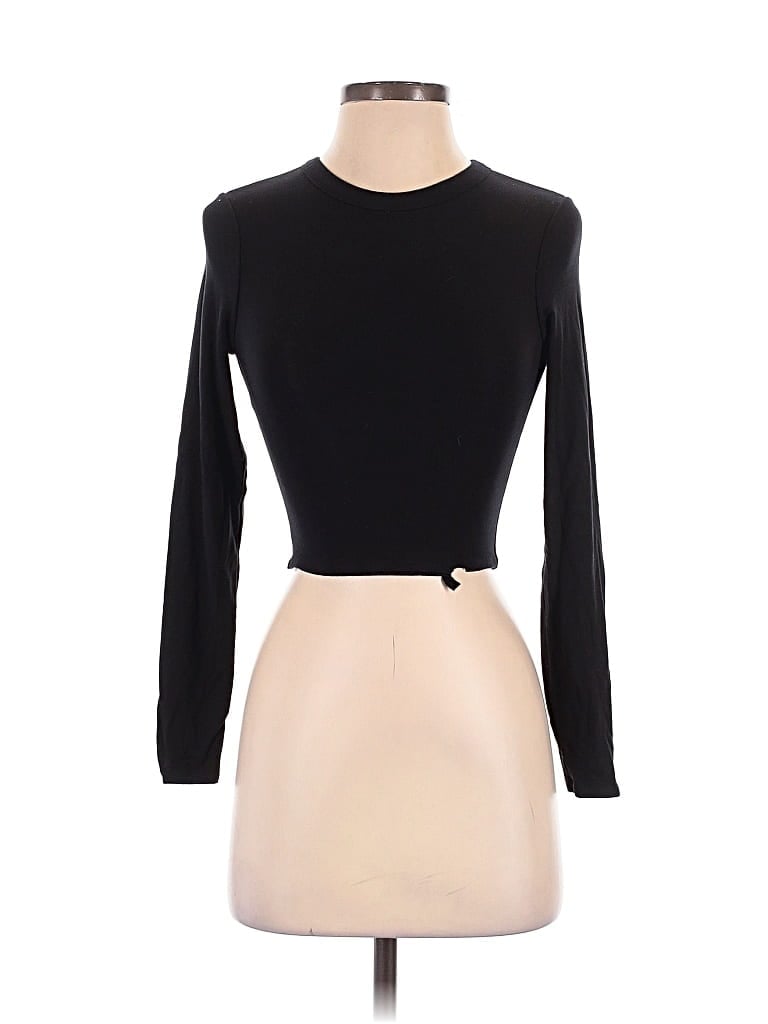 Pre-owned Oh Polly Long Sleeve T-shirt In Black