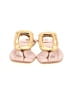 Jeffrey Campbell Gold Flip Flops Size 5 - photo 2