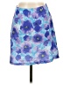 Exact Change 100% Polyester Floral Blue Casual Skirt Size 5 - photo 1