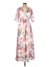 Gabby Skye 100% Polyester Floral Pink Casual Dress Size 10 - photo 1