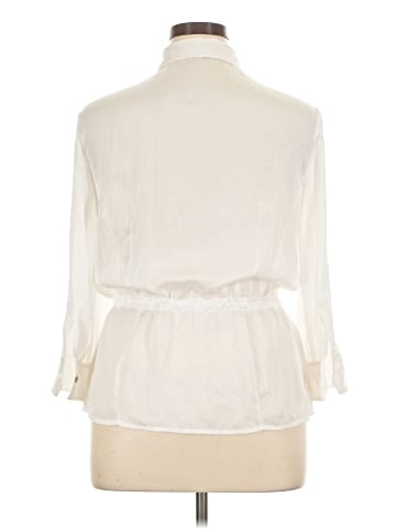 MICHAEL Michael Kors 3/4 Sleeve Button-Down Shirt (view 2)