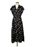 Assorted Brands 100% Polyester Graphic Black Casual Dress Size S (petite) - photo 1