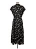 Assorted Brands 100% Polyester Graphic Black Casual Dress Size S (petite) - photo 2