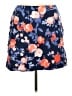 Talbots Floral Blue Casual Skirt Size 14 Petite - photo 1