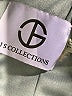 JS Collections 100% Polyester Metallic Silver Cocktail Dress Size 10 - photo 7