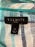 Talbots 100% Cotton Plaid Teal Long Sleeve Button-Down Shirt Size 1X - photo 7