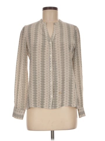 Tylho Long Sleeve Silk Top (view 1)