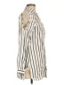 Love Notes 100% Rayon Stripes Ivory Long Sleeve Blouse Size L - photo 4