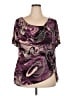 DressBarn Purple Short Sleeve Blouse Size 2X - photo 1