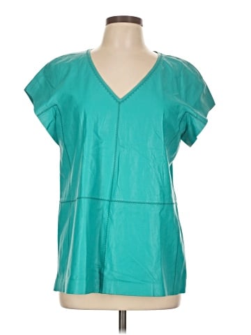 Lafayette 148 New York Short Sleeve Blouse (view 1)