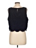 Gap 100% Rayon Black Sleeveless Blouse Size Lg Petite - photo 2