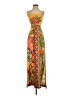 Assorted Brands Tropical Yellow Casual Dress Size P (petite) - photo 1