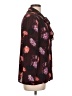 Halogen 100% Polyester Floral Burgundy Long Sleeve Blouse Size L - photo 4