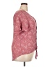 Siren Lily 100% Polyester Pink Short Sleeve Blouse Size 2X - photo 4