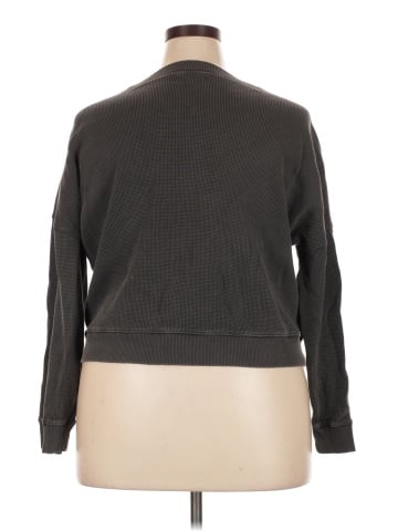 Madewell Waffle Knit Boxy Sweatshirt Tee (view 2)