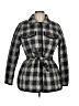 Talbots 100% Polyester Plaid Black Coat Size L - photo 1