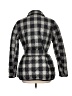 Talbots 100% Polyester Plaid Black Coat Size L - photo 2