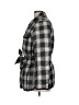 Talbots 100% Polyester Plaid Black Coat Size L - photo 5