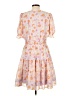 Taylor 100% Polyester Floral Pink Casual Dress Size 12 - photo 2