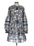 Veronica Beard Paisley Blue Casual Dress Size L (estimated) - photo 1