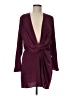 Missguided 100% Polyester Burgundy Cocktail Dress Size 8 - photo 1